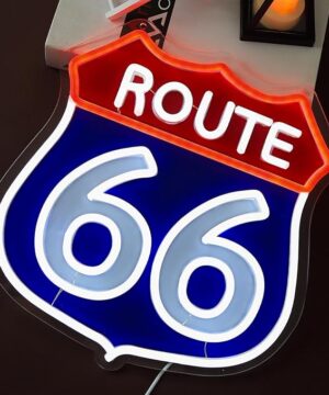 Route 66 UV Neon Sign