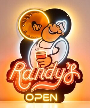 Randy's Open UV Neon Sign