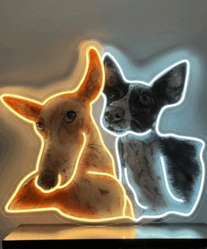 Dog UV Neon Sign