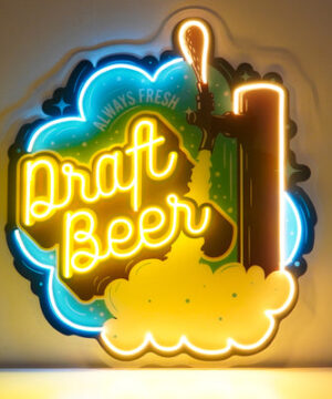 Draft Beer Neon Sign